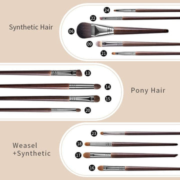 24 pcs Make Up Brushes