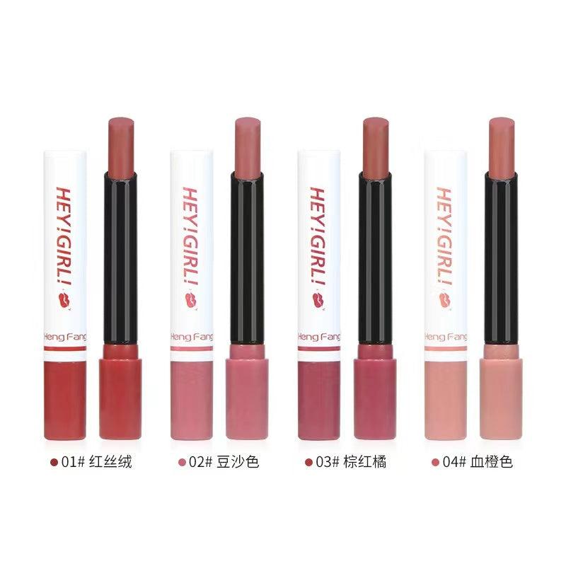 4 Pcs Hey Girl Velvet Matte Lipsticks