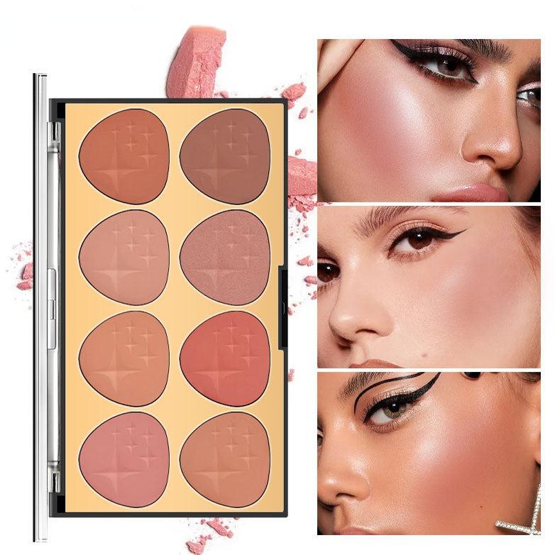 8 Colors Miss Rose Blush Palette