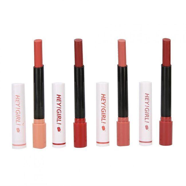 4 Pcs Hey Girl Velvet Matte Lipsticks