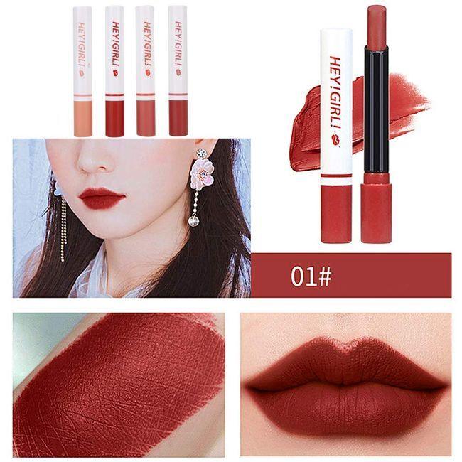 4 Pcs Hey Girl Velvet Matte Lipsticks