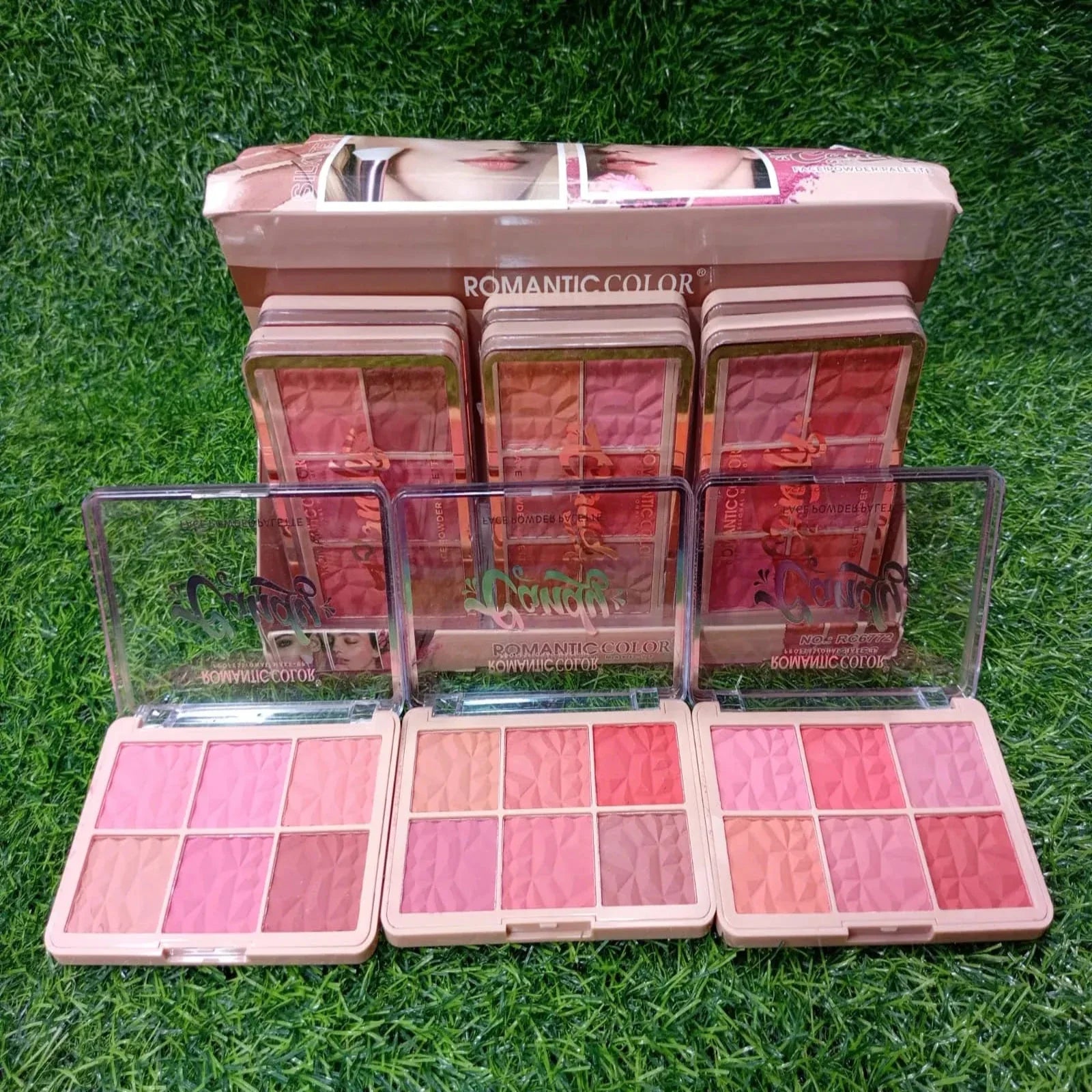 Romantic color 6 in 1 blushon Palette Each