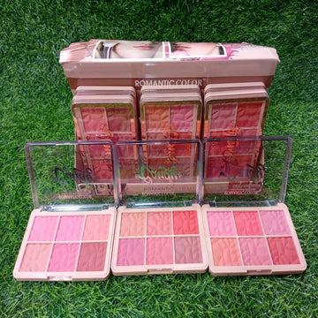 Romantic color 6 in 1 blushon Palette Each