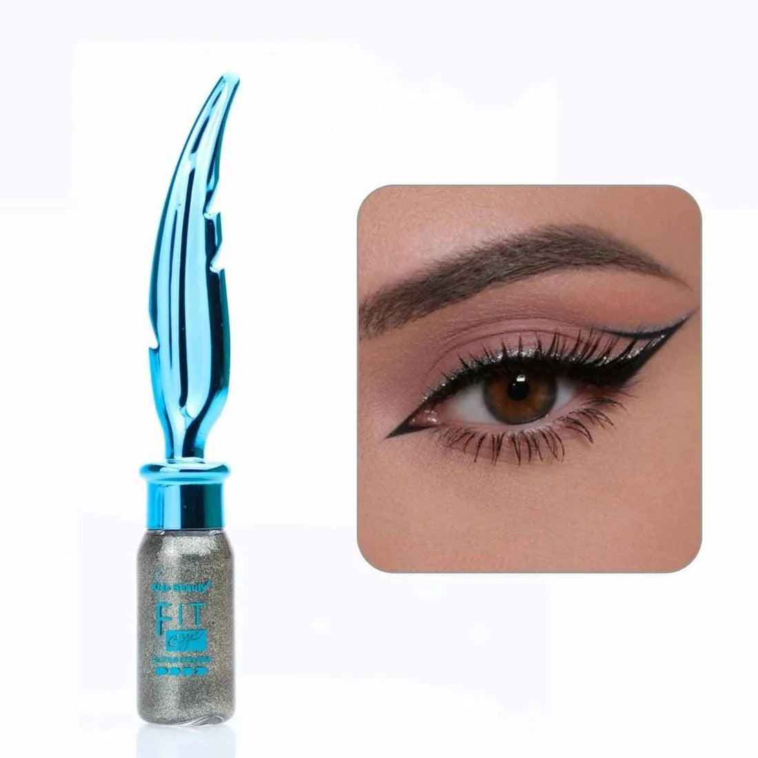 Pack of 6 Kiss Beauty Fit Eye Glitter Eyeliner Waterproof Long Lasting