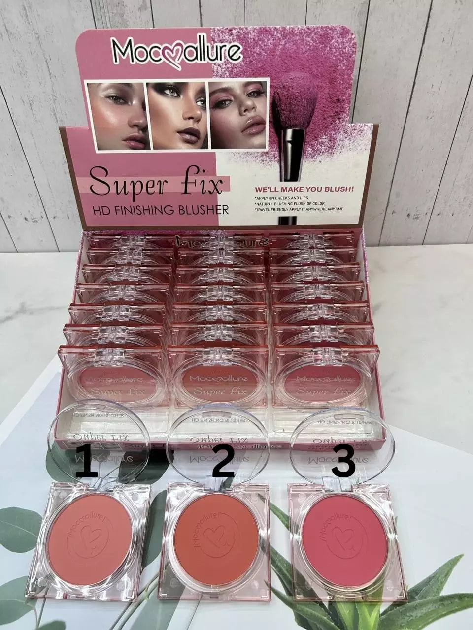 Mocallure Long Lasting Blusher 3Pcs Set