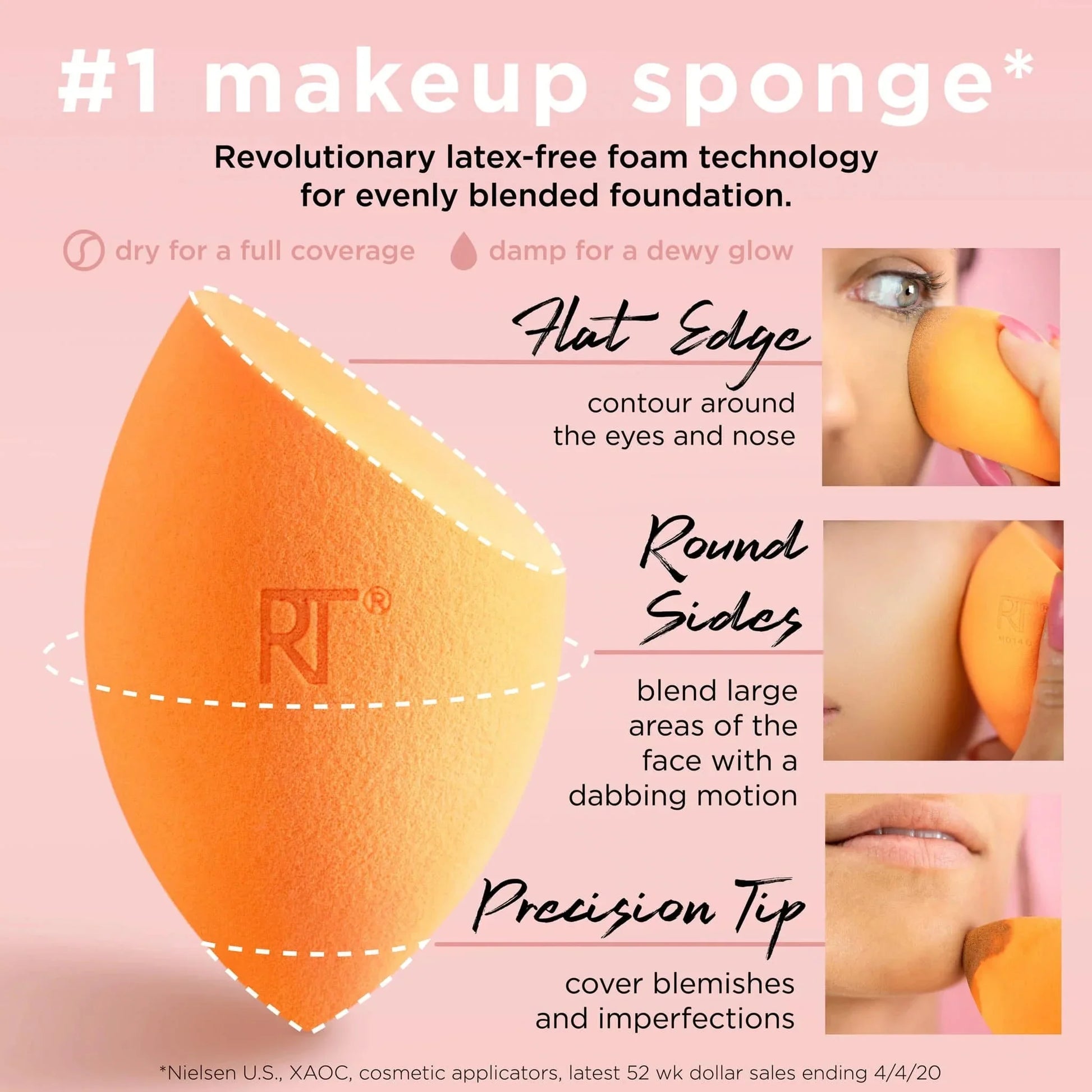 Real Techniques 4 Miracle Complexion Sponges