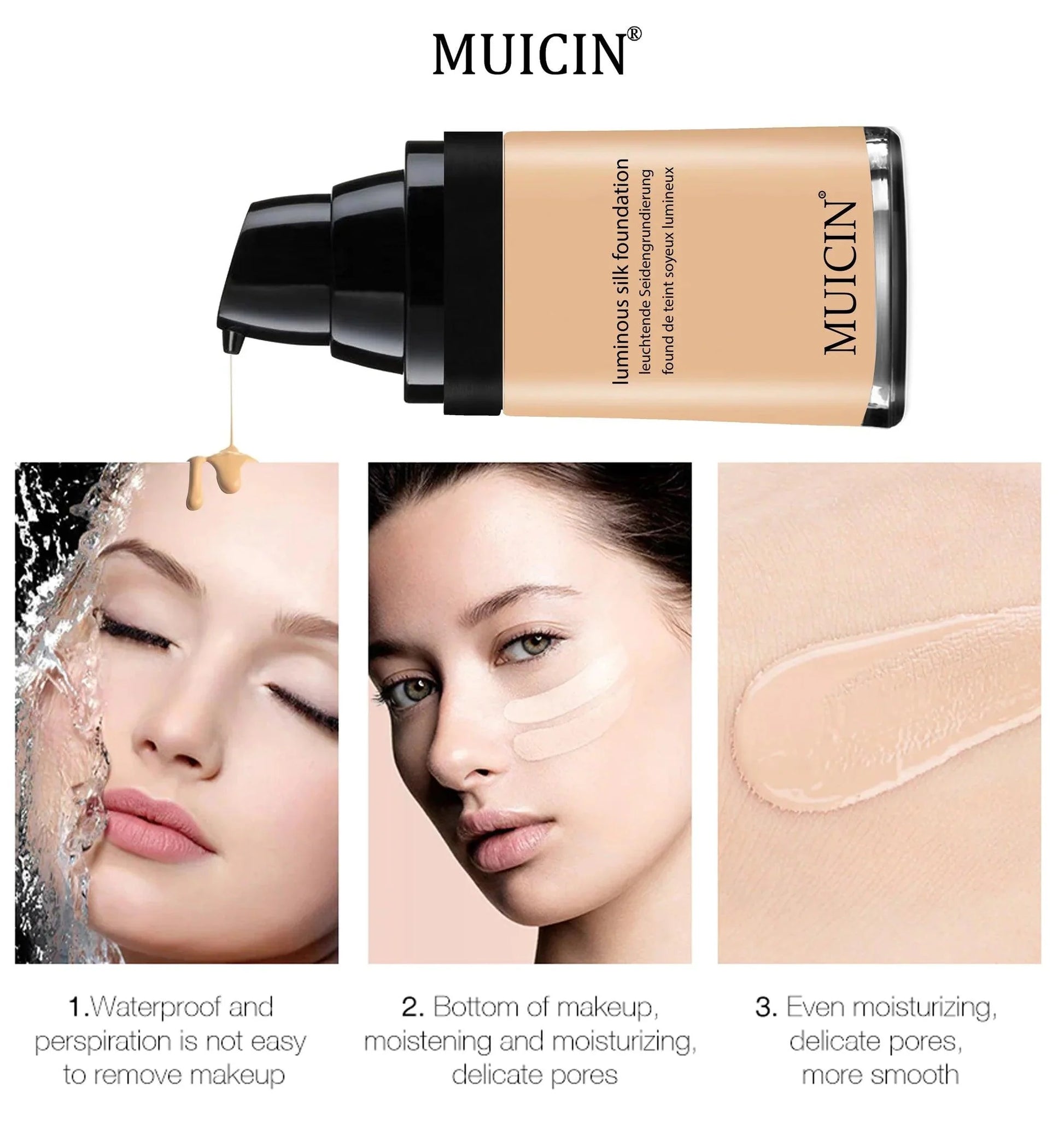 Muicin Luminous Silk Foundation - 40ml