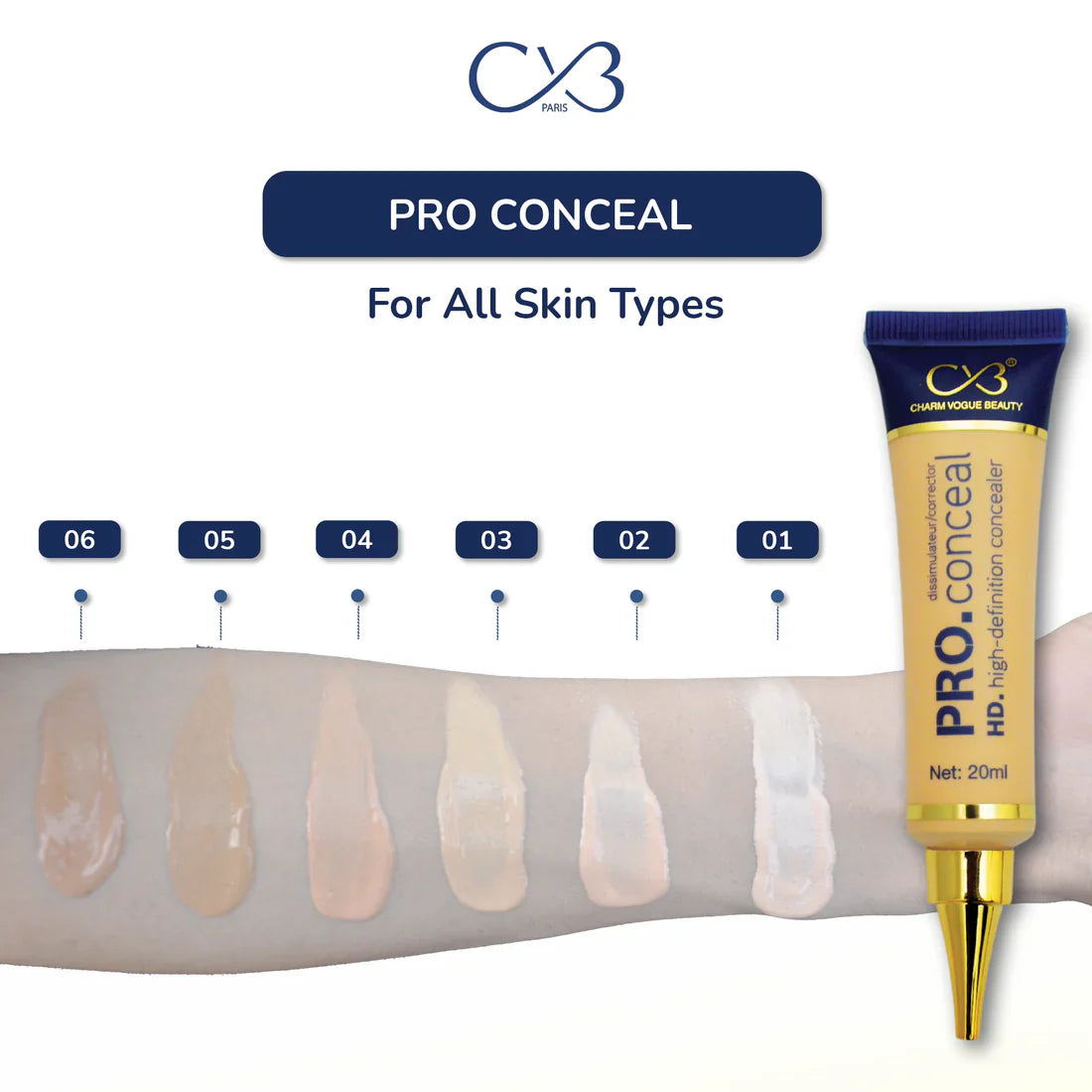 Original CVB Pro Conceal High Definition Concealer 20ml