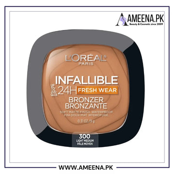 L'Oreal Paris Infallible Up to 24H Fresh Wear Soft Matte Longwear Bronzer Light Medium 300