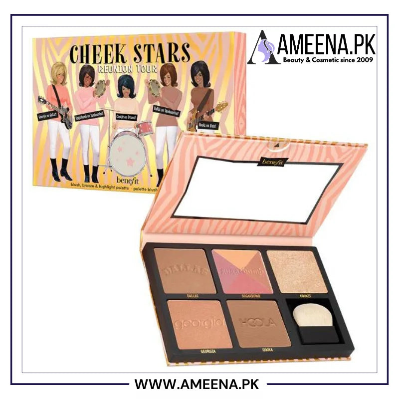 BENEFIT Cheek Stars Reunion Tour Palette Full-Size Blush Bronze And Highlight Palette