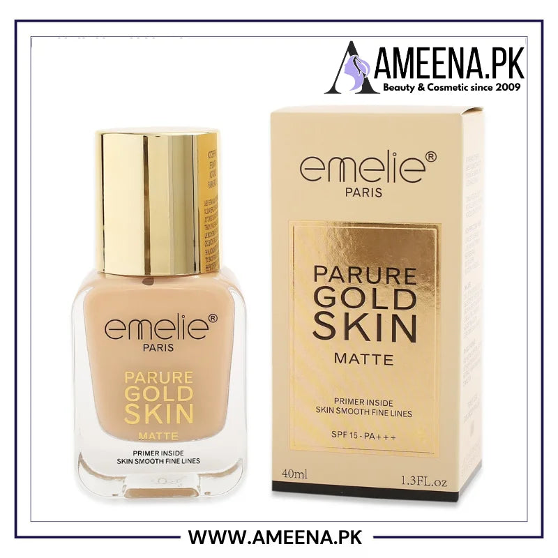 Emelie Paris Parure Gold Skin Matte Foundation