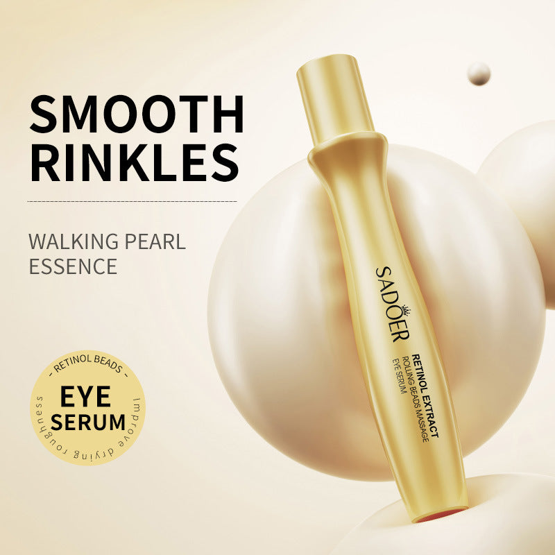 Retinol Eye Cream with Massager Anti-Aging Eye Lift Roller Firming for Wrinkles Fine Lines Dark Circles Eye Serum